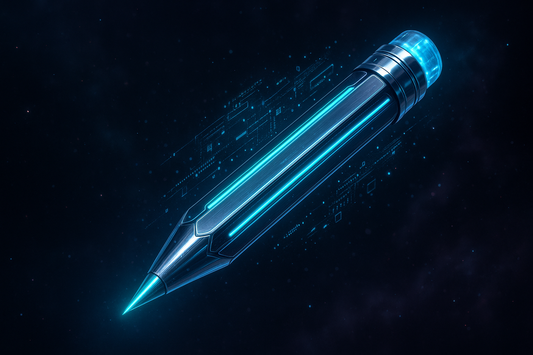 pencil image sylish and cool and make a sci fi vibe